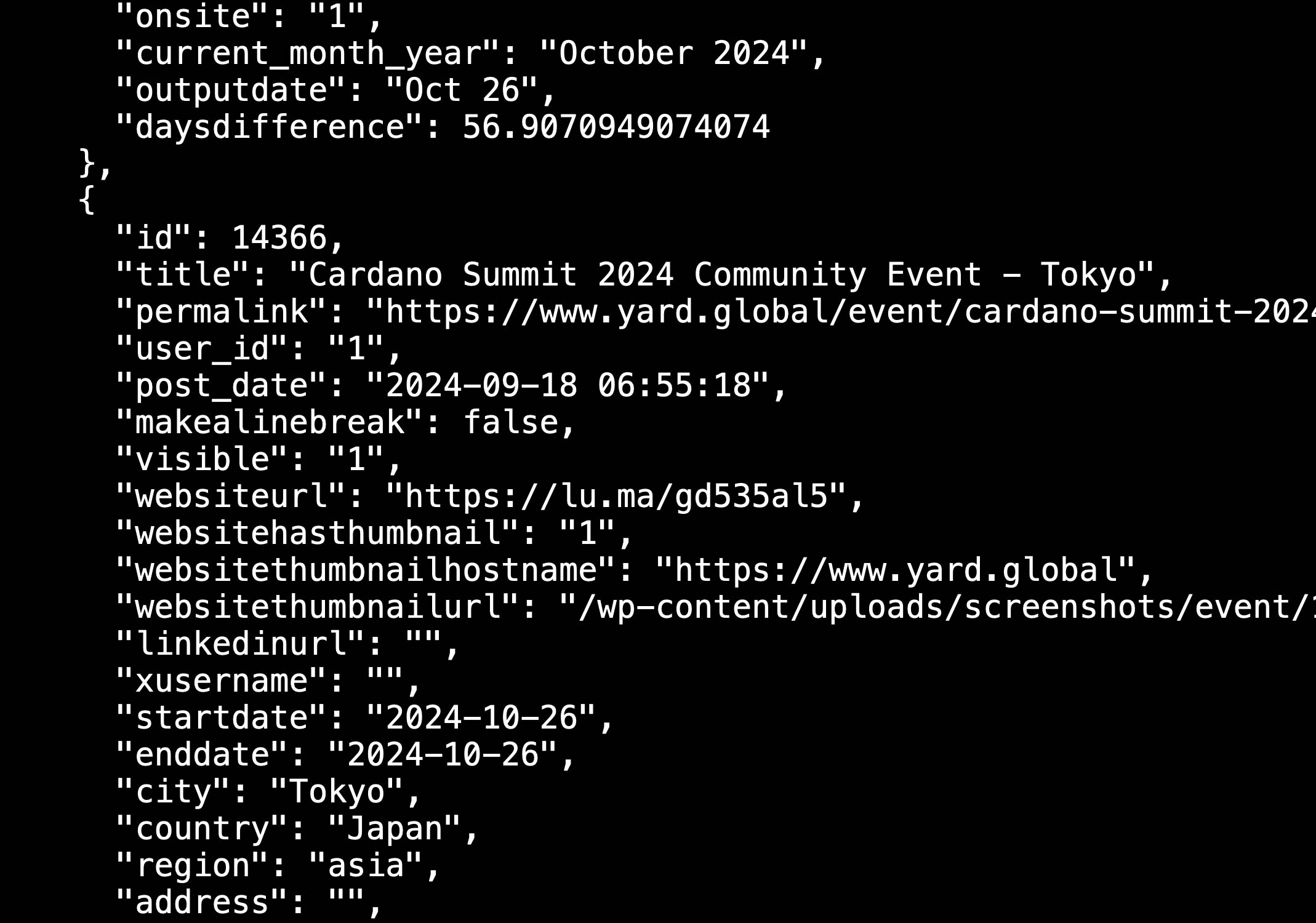 Yard API*